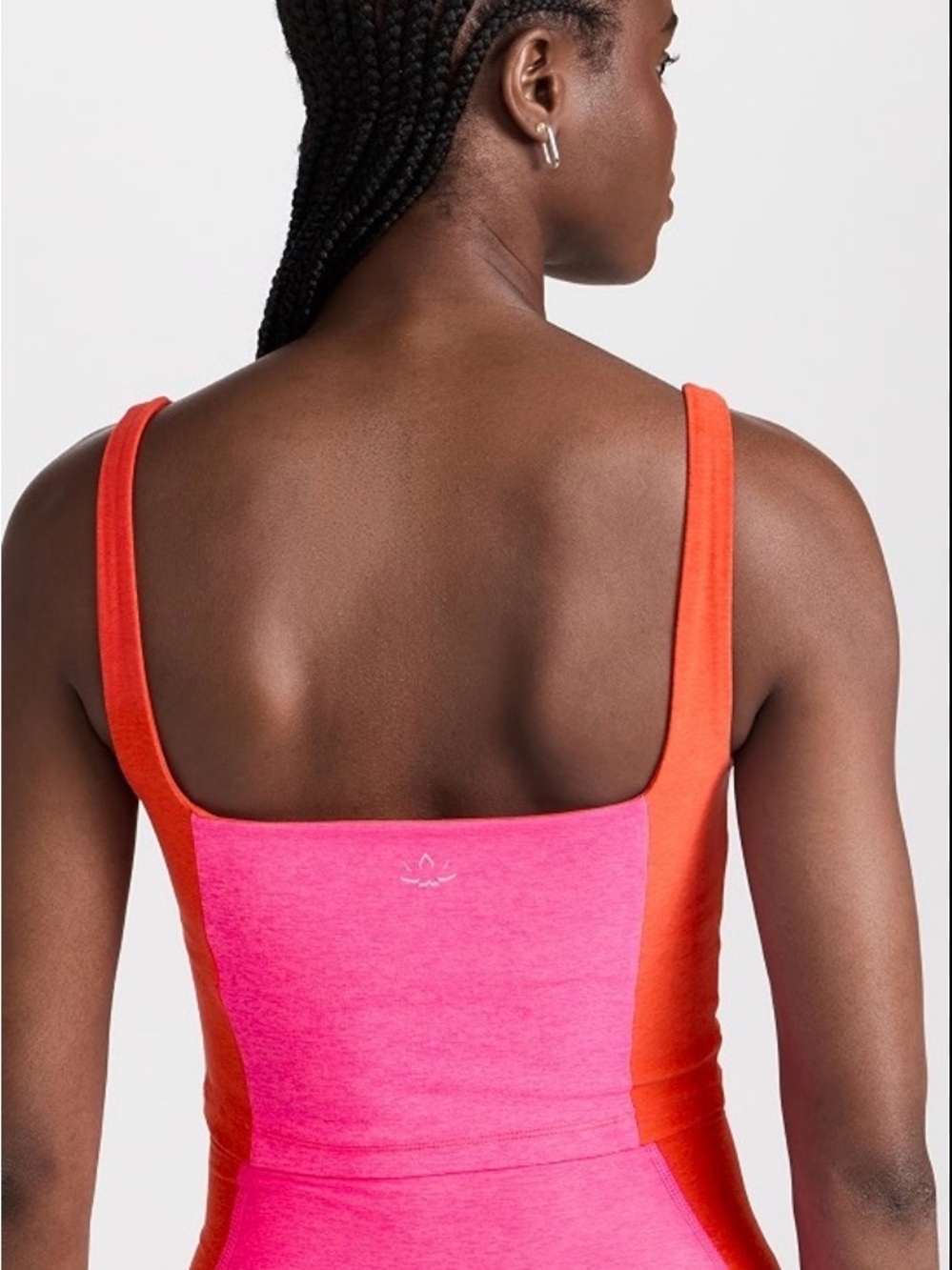 Beyond Yoga Vitality Spacedye Tank Top Pink Orange Women’s Size XS - Picture 2 of 6